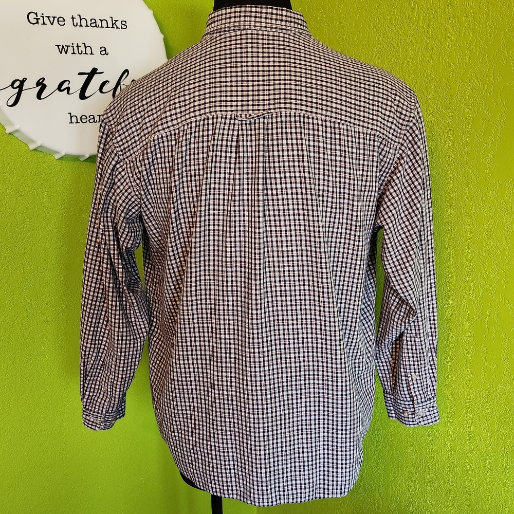 EDDIE BAUER Men's Plaid Long Sleeve Button Down Shirt Size Large NWOT - Picture 8 of 10